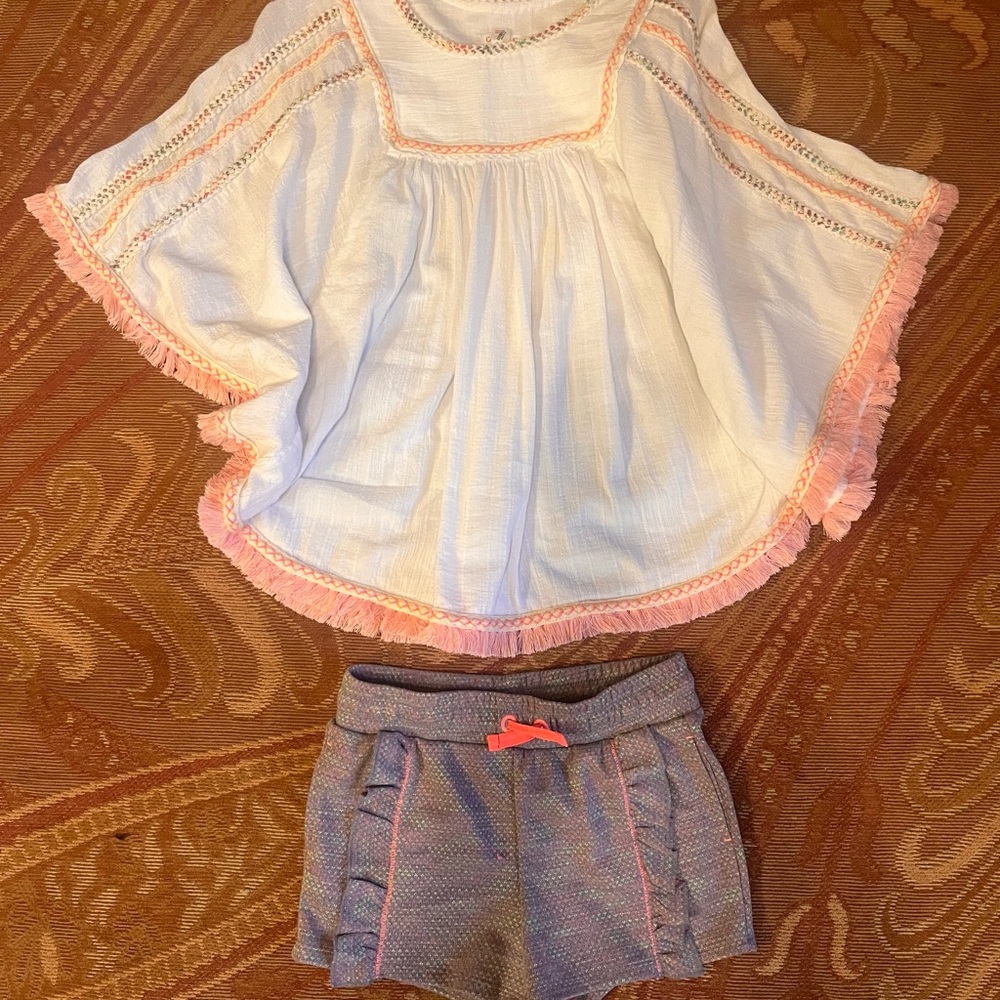 Boho top ans shorts